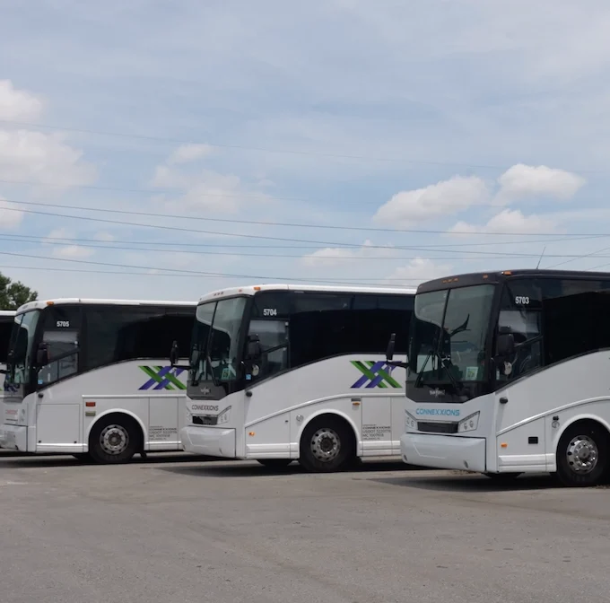 Connexxions charter bus rental in Orlando, FL for group transportation